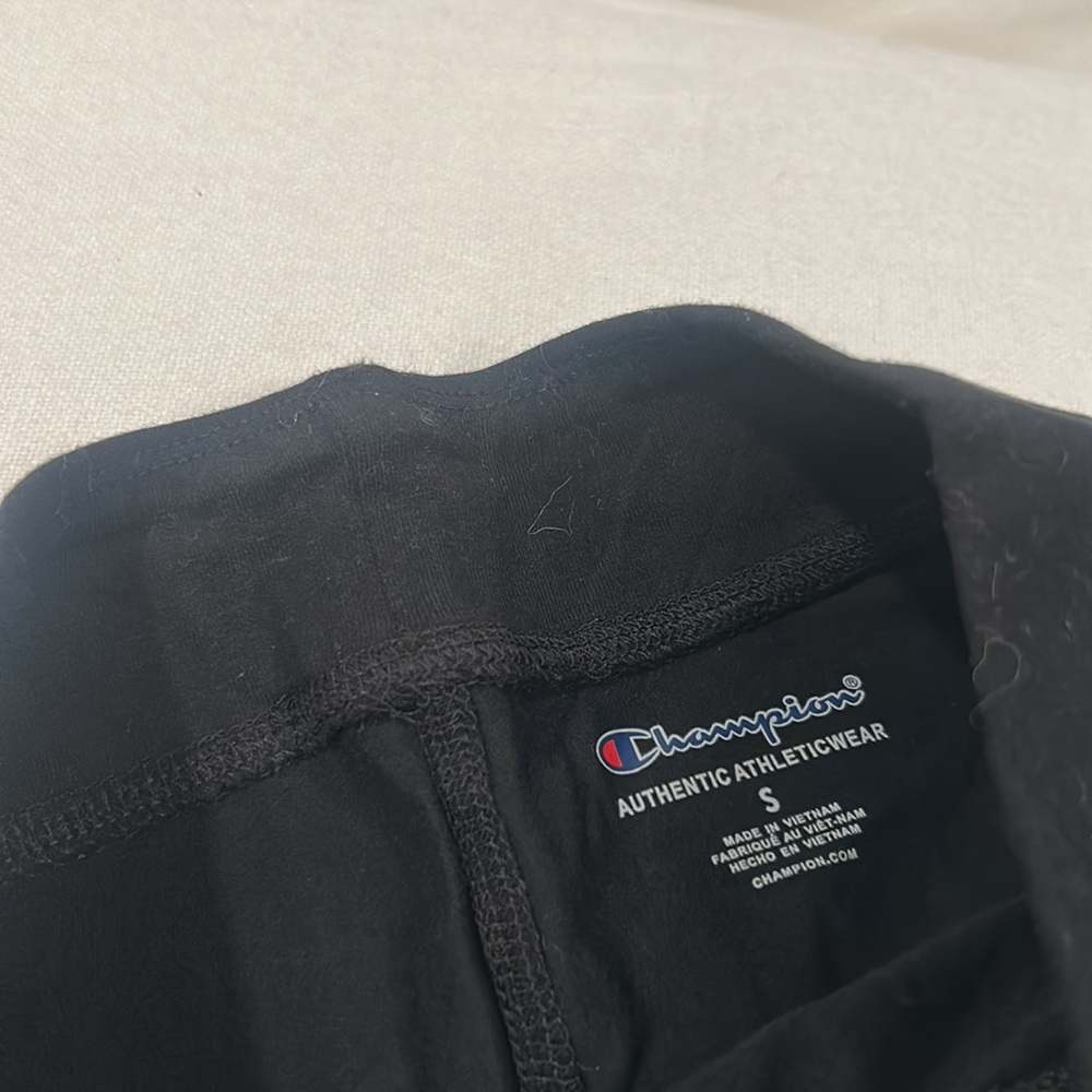 Champion Black Biker Shorts W Logo‎ - Picture 3 of 4